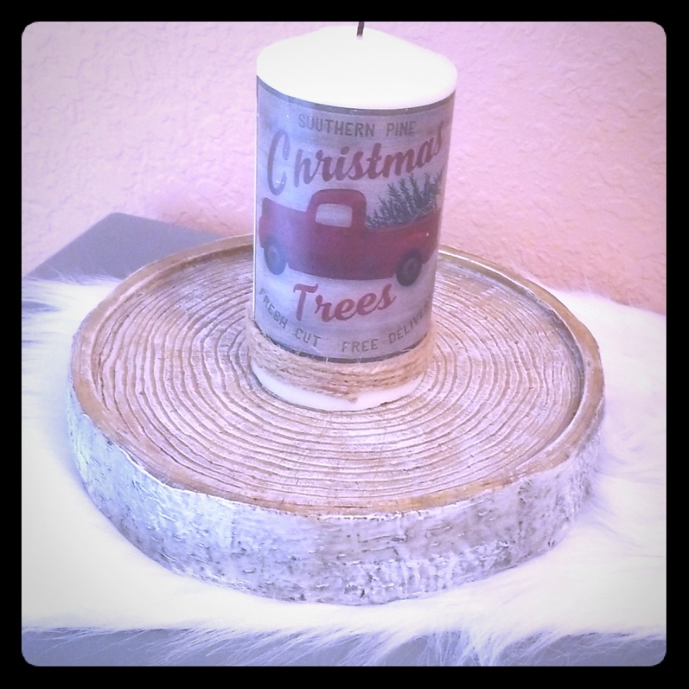 Custom made Candle and Stunning Candle Holder